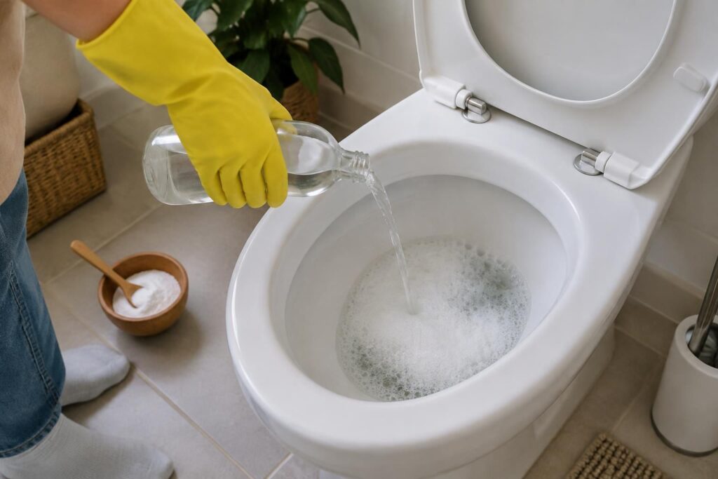 découvrez comment déboucher un wc naturellement avec du bicarbonate et du vinaigre, grâce à une méthode simple, économique et sans produits chimiques.