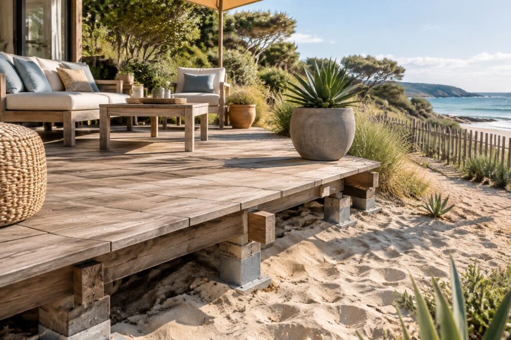 découvrez les avantages et inconvénients d’une terrasse sur sable, ainsi que nos conseils pour bien la concevoir, la stabiliser et l’entretenir.